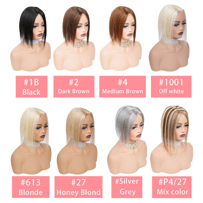Women's Hair Hairpiece Cover Gray Increase Volume Fluffy High Skull Wig