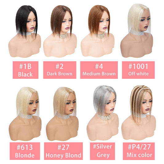 Women's Hair Hairpiece Cover Gray Increase Volume Fluffy High Skull Wig