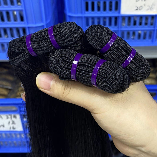First Gear Weft Bone Straight Human Real Hair Wig