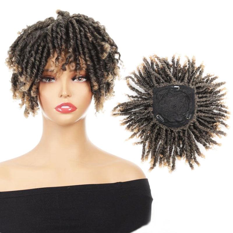 Tube Qu Black Direct Card Head Top Hip Hop Style Wig