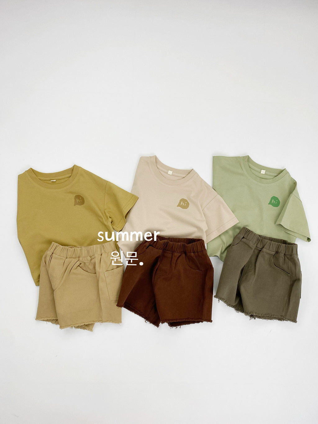 Children's Clothes For Boys Korean Style Fresh Letters Half Sleeve Shirt Children's T-shirt