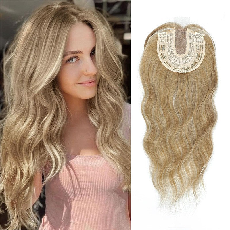 Women's Hairpiece Hollow Mesh Lace Bangs Water Ripple Wig