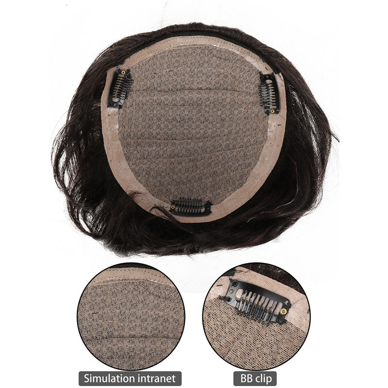 Men's Head Invisible Hair Supplementing Piece Human Other Wig