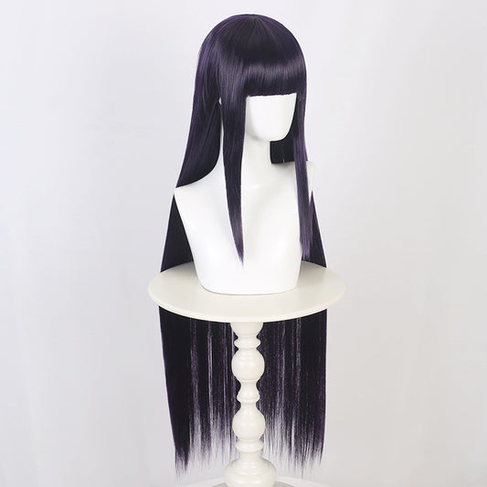 Women's Dark Blue Ancient Costume Long Straight Hair Cos Wig