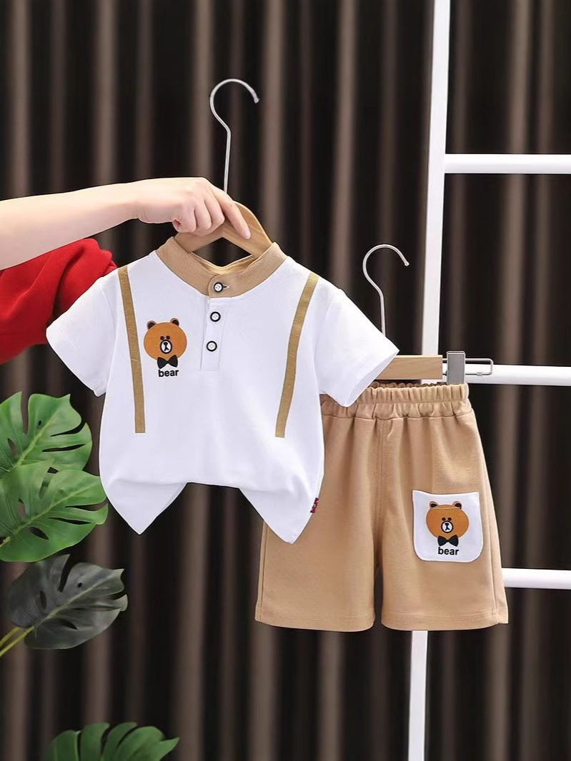 Children's Summer Casual Clothing Short-sleeved Sports Two-piece Children's Suit