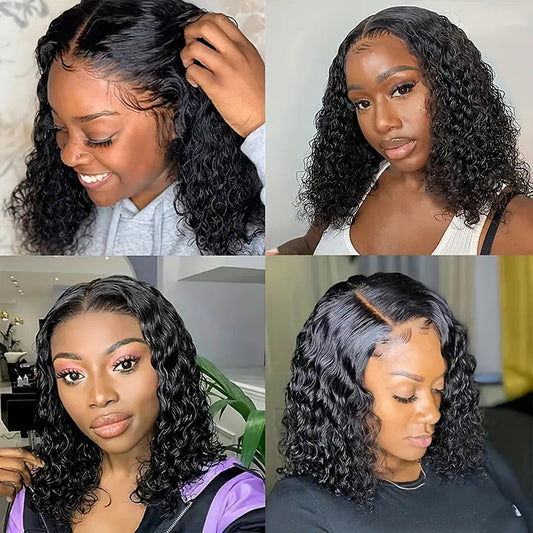 Female African Small Volume Corn Curler Fluffy Wig Short Curly Hair