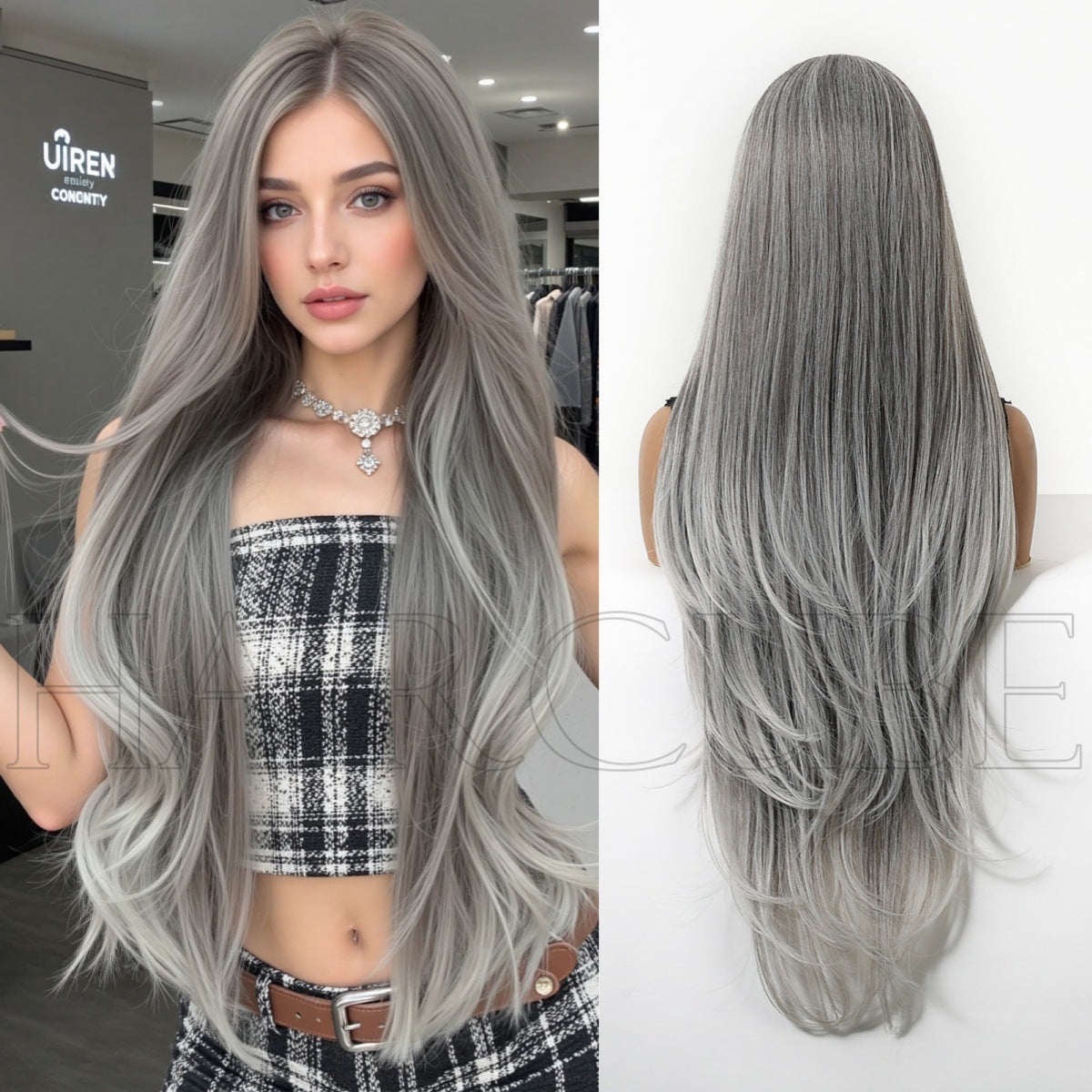 Women's Curly Headgear Party Music Festival Temperament Wig Long Curls