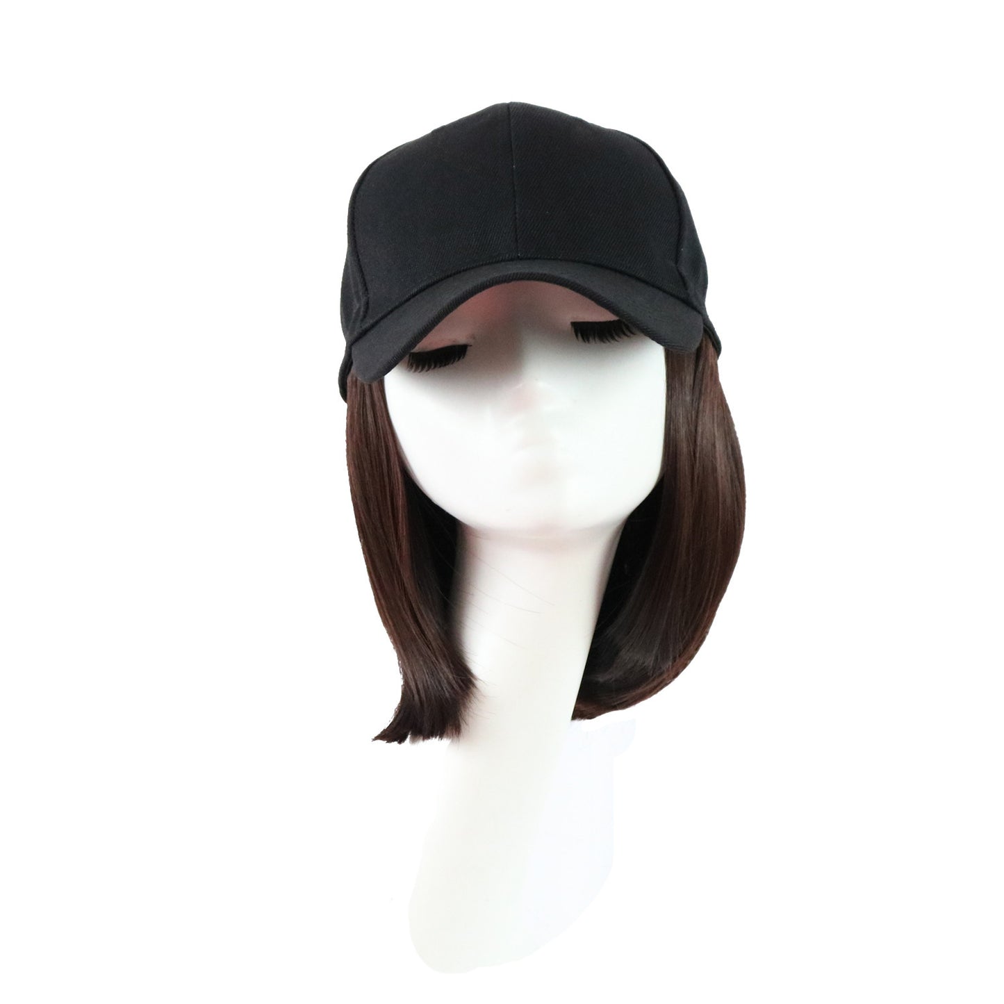 Hat Integrated Fashion Short Hair Female Summer Round Face Other Wig