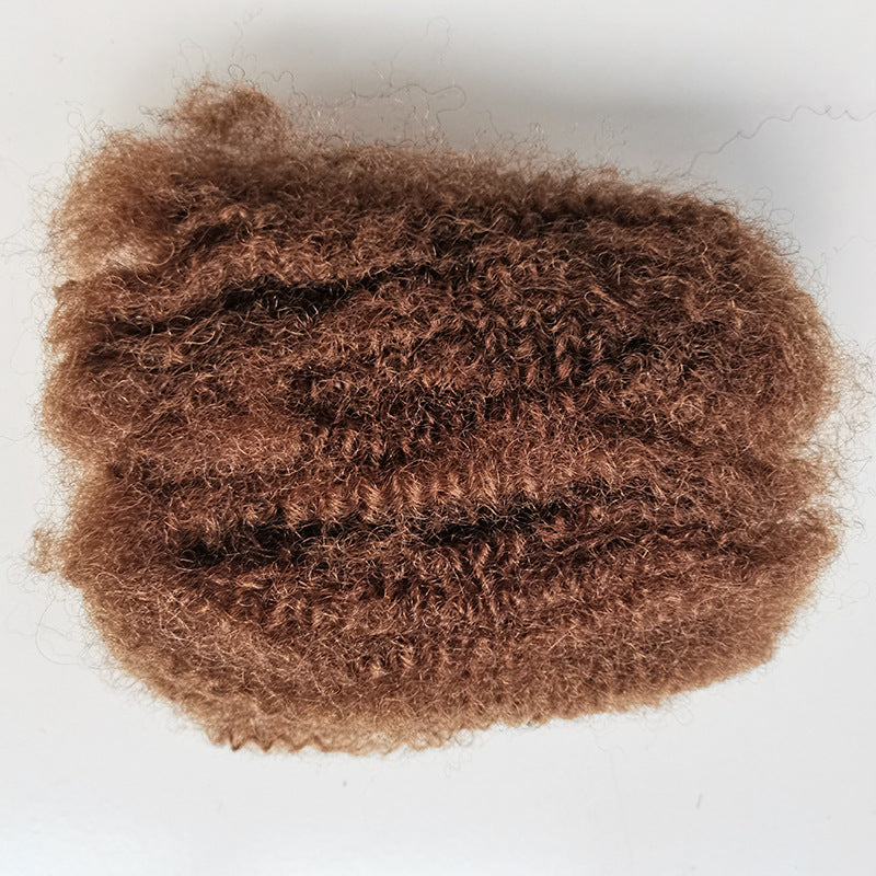 Human Puffy Silk Dreadlocks Veet Bag Real Hair Wig