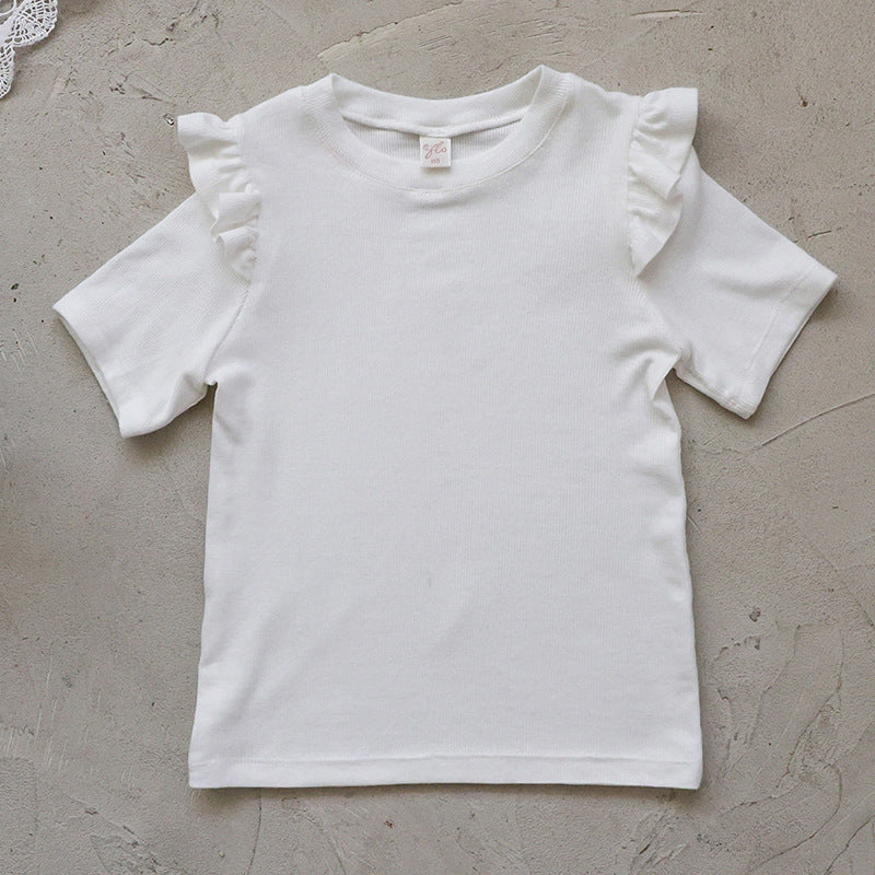 Strawberry Shan Western Style Versatile Stretch Children's T-shirt