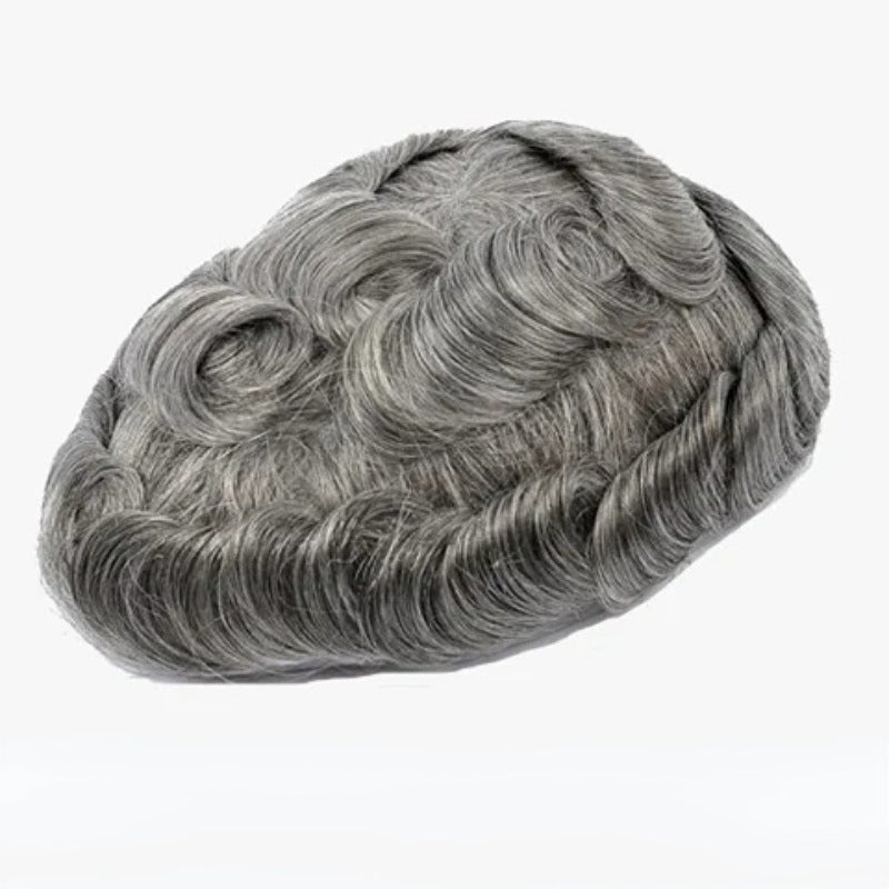 Men's Hairpiece Machine Binding Needle Hand Crochet Invisible Breathable Hair Supplementing Men's Wig