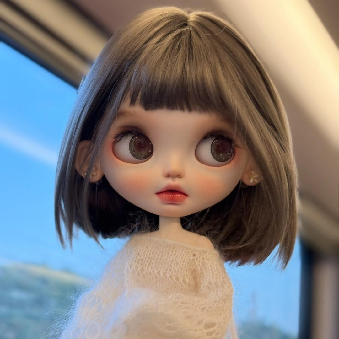 Ga Zi Blythe Water Ripple Curly Hair Embryo Can Be Cos Wig