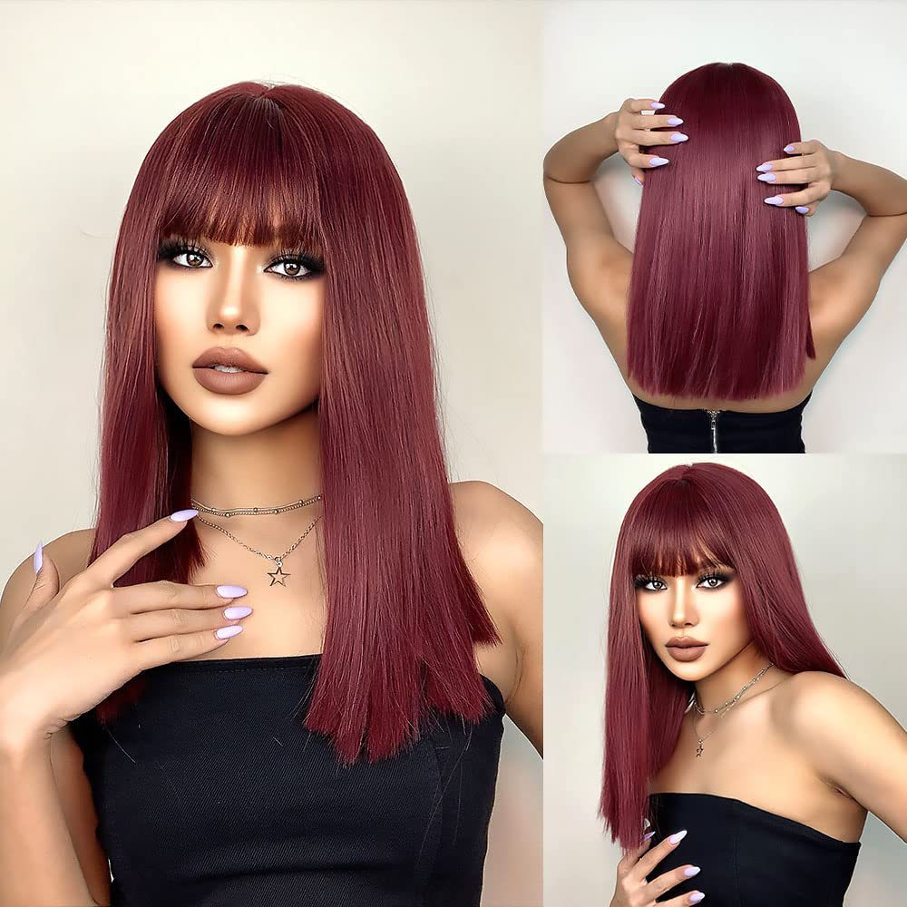 Women's Fiber Rose Net Hair For Daily Long Straight Wig