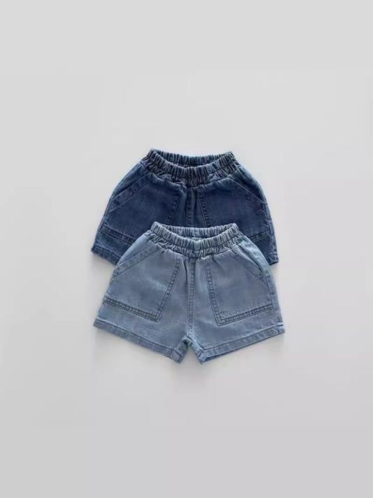 Women's & Men's Korean Style Denim Hot Breathable Refreshing Shorts Versatile Fashion Large Children's Pants