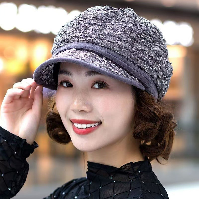 Hat One Female Graceful Fashionable Drying Cap Wig Short Curly Hair
