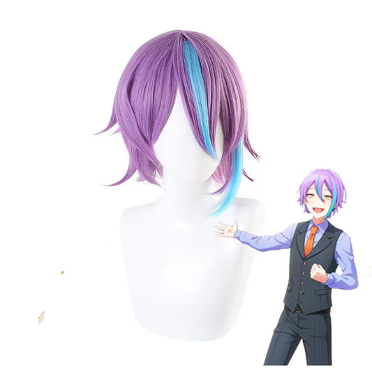 World Plan Colorful Stage Future Purple Cos Wig