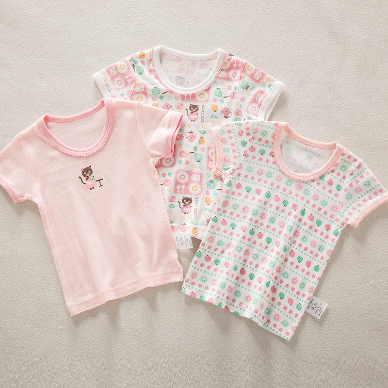 Children's Starting From Summer Short-sleeved Cotton Half Sleeve Shirt Children's T-shirt