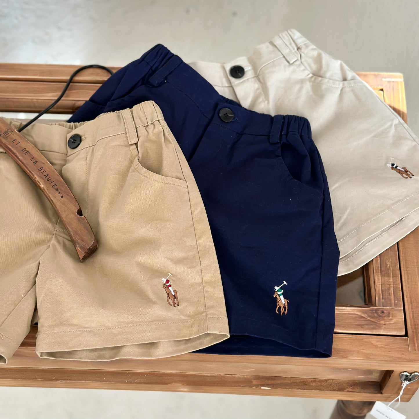 Children's Summer Embroidery Pony Trendy Casual Shorts Boys Thin Children's Pants