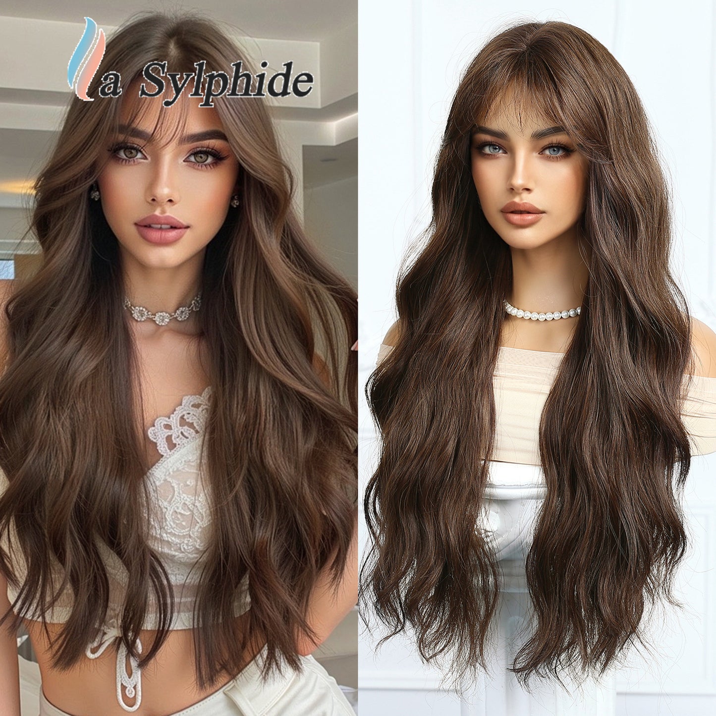 Female Mesh Beauty Curly Hair Natural Wig Long Curls