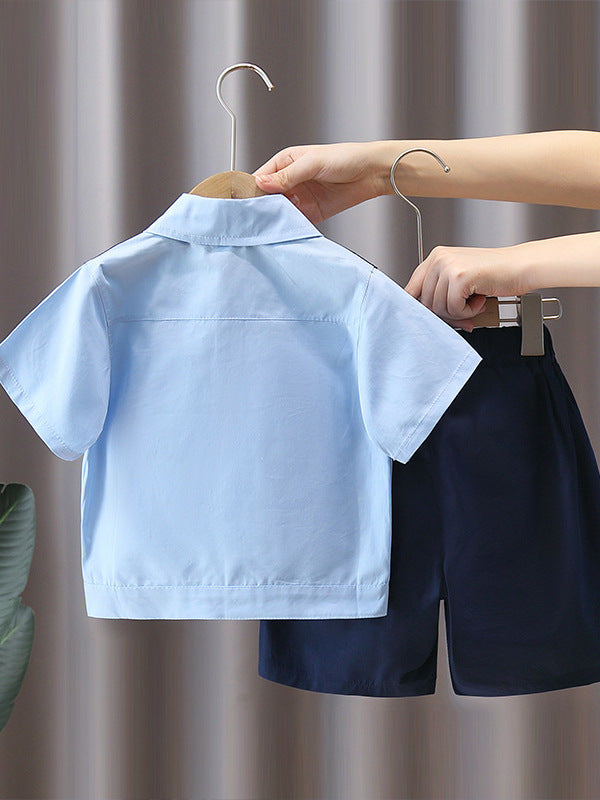 Children's Traffic Police Uniform Boys Summer Short-sleeved Children's Suit
