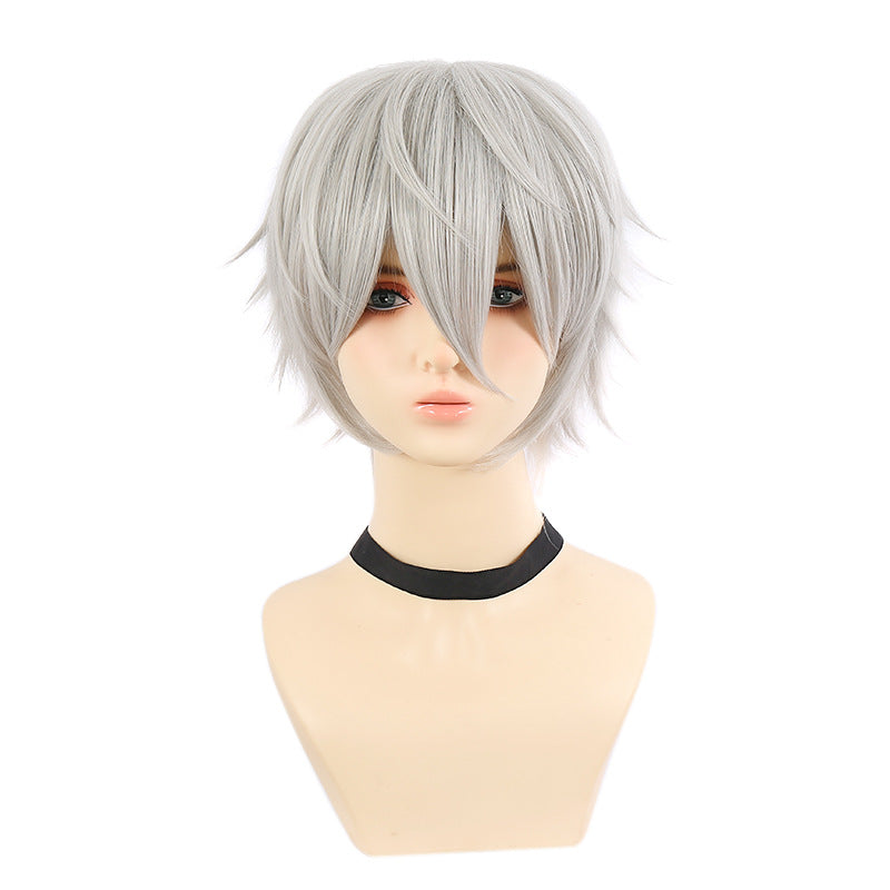 Colorful Long Sideburns Two-dimensional Mao Universal Short Hair Cos Wig