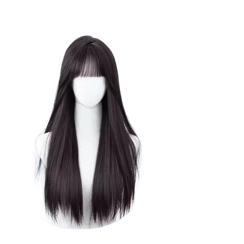 Artificial Hair Air Bangs Fluffy Natural Everyday Fashion Full Top Long Straight Wig