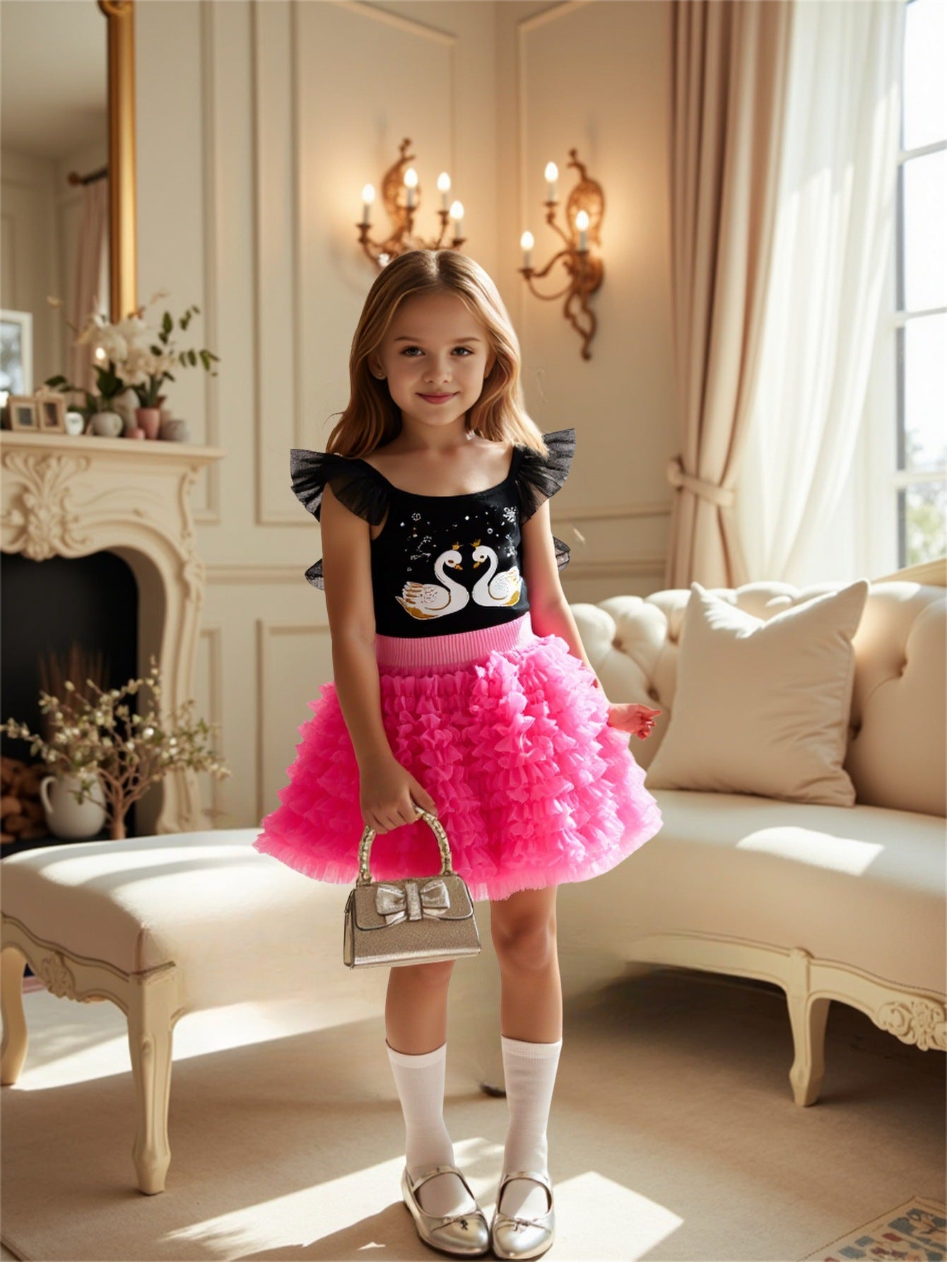 Children's Summer Magic Full House Skirts Cake Dress Princess Gown Children's Suit