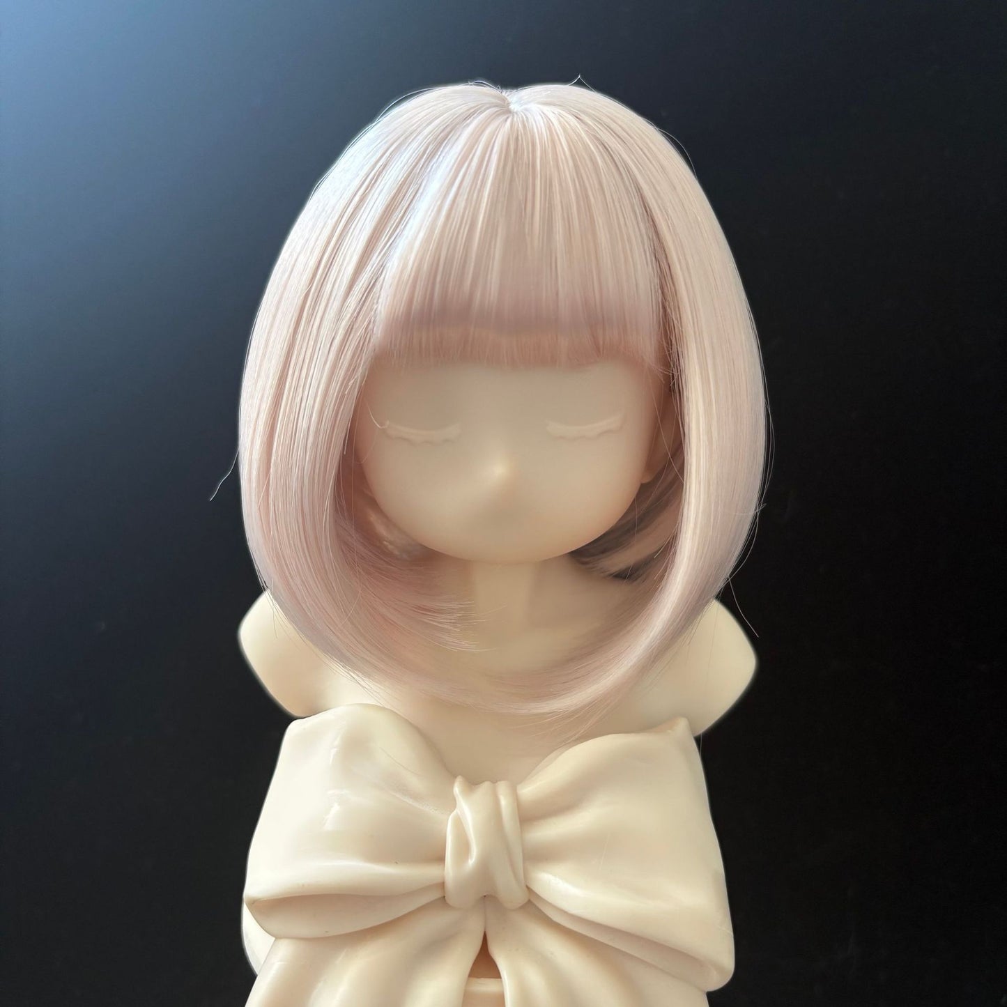 Doll Split Soft Silk Short Hair Straight Bangs Cos Wig