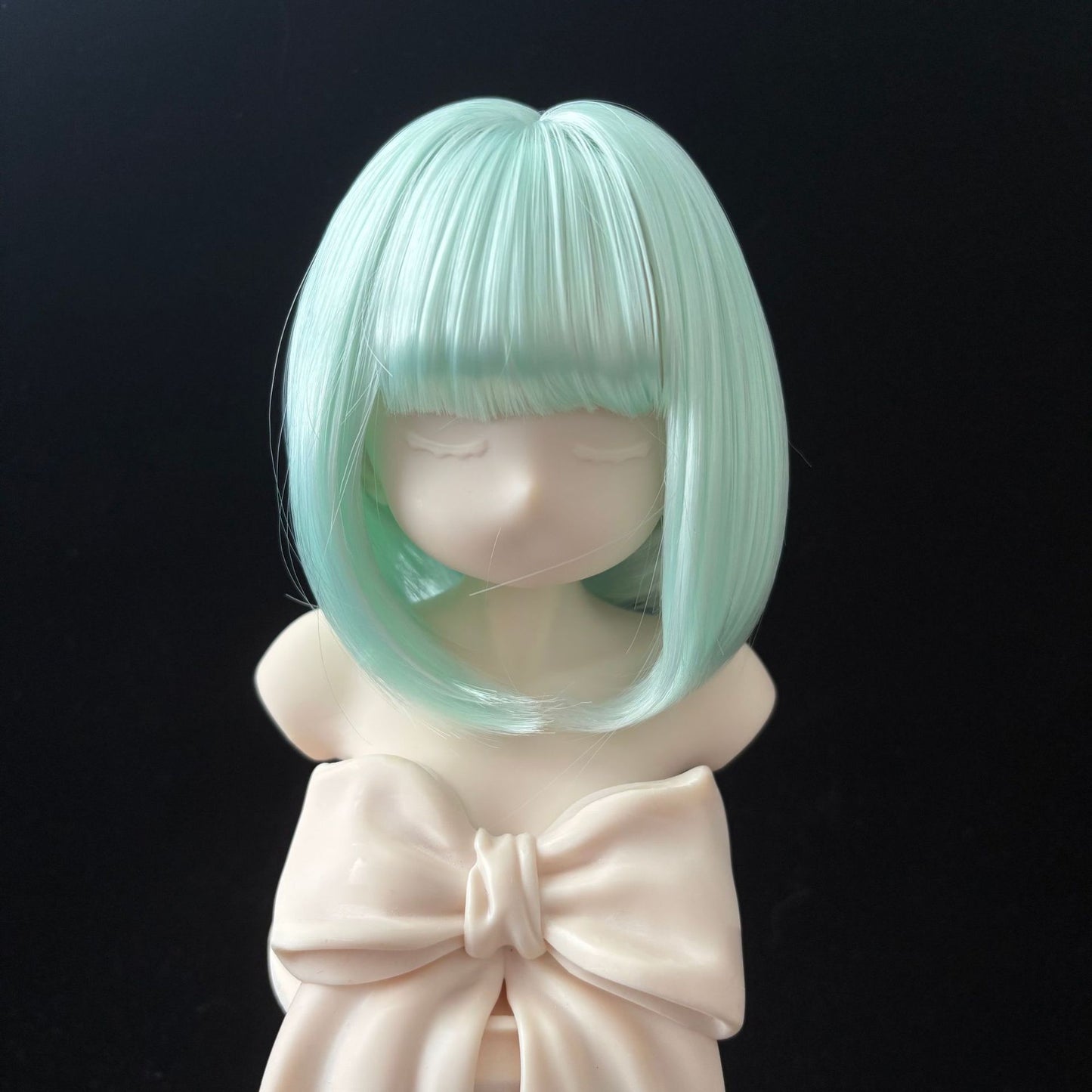Doll Split Soft Silk Short Hair Straight Bangs Cos Wig