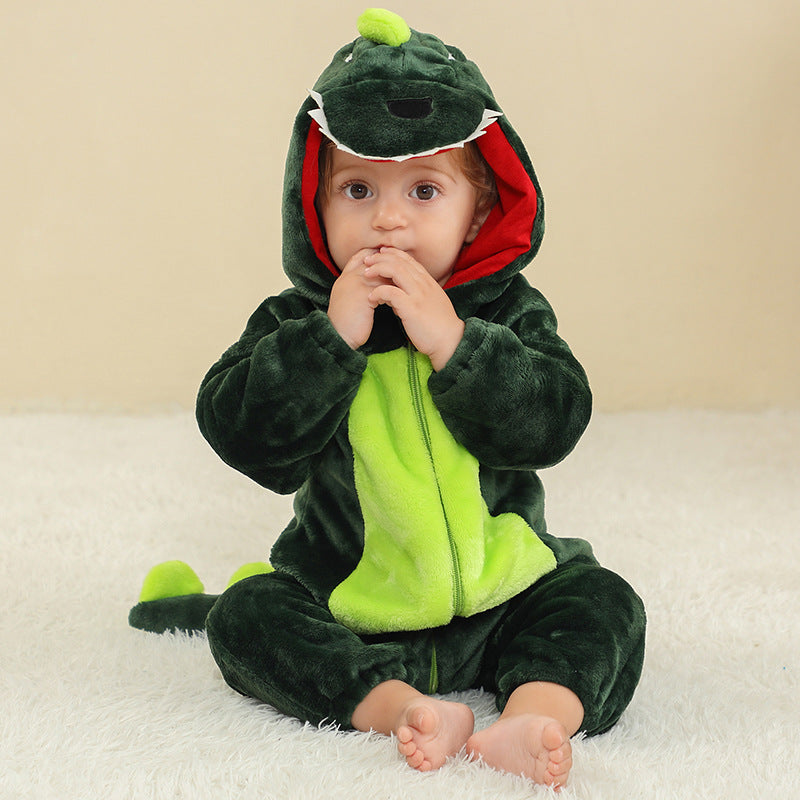 Children's Flannel Crawling Infant Jumpsuit Performance Wear Jumpsuit, Climbing Suit