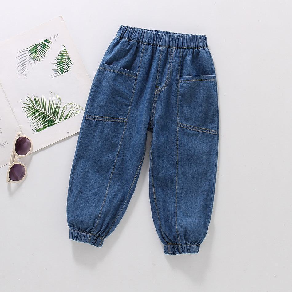 Children's Summer Thin Boys Clothing Cotton Casual Children's Pants