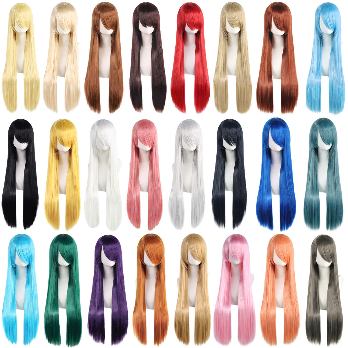 Women's & Men's Universal Color Long Straight Hair Mao Cos Wig