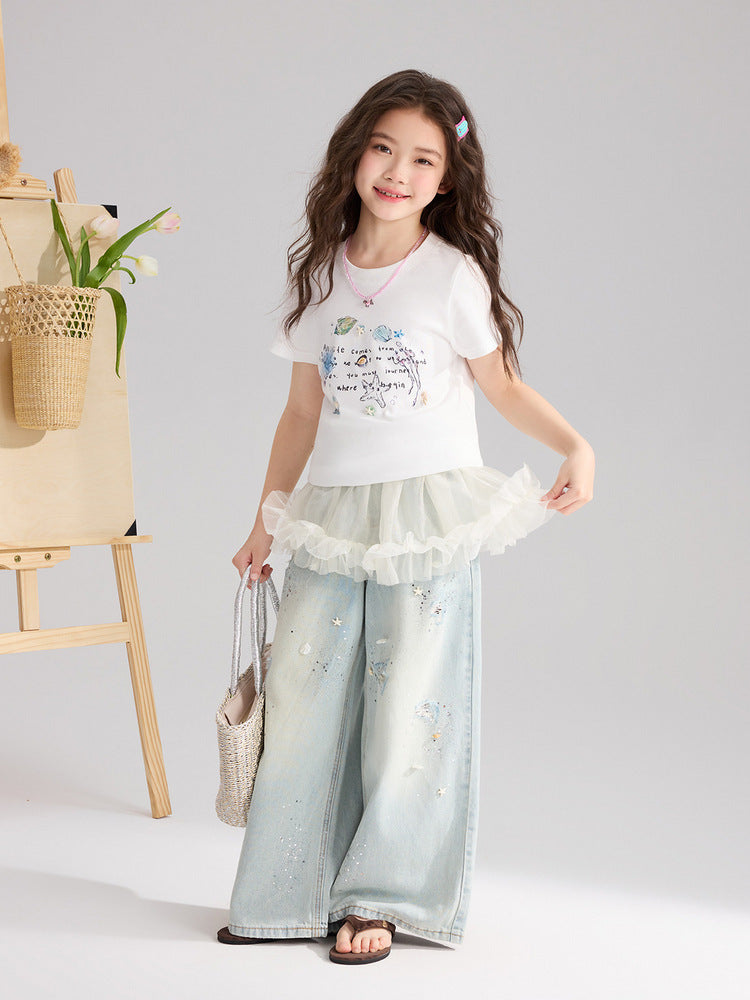 Children's Pudding Jacket Summer Refreshing Superior Cotton Children's T-shirt