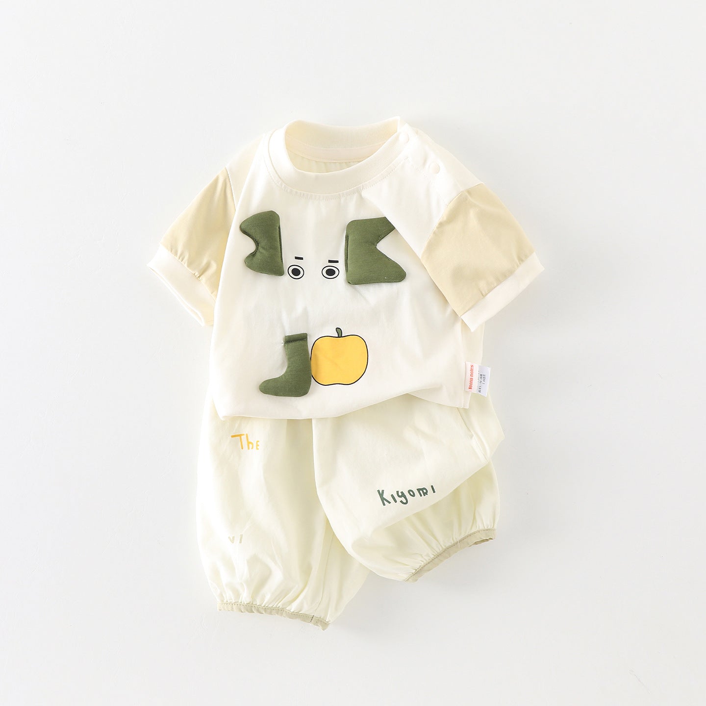 Two-piece Clothes Boy Summer Clothing Cute Three-dimensional Elephant Breathable Thin Children's Suit