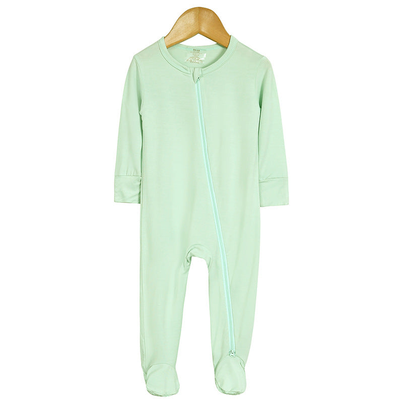 Bamboo Fiber Clothes For Babies Long-sleeved Jumpsuit Born Jumpsuit, Climbing Suit