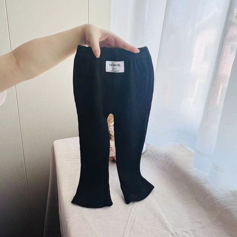 Leggings High Waist Belly Protection Trousers Cotton Children's Pants