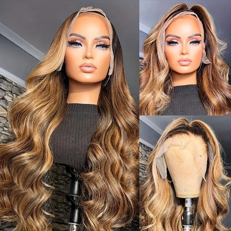 Fashion Front Lace Big Wave African Curly Hair Synthetic Wig Long Curls