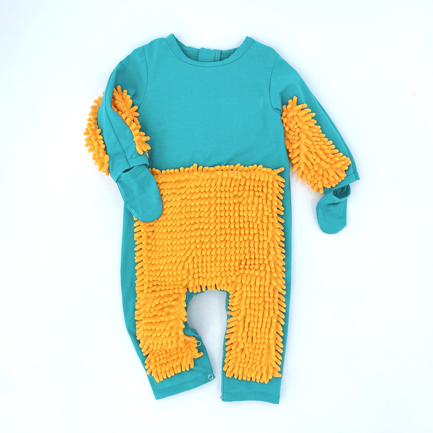 Mop Man Crawling Jumpsuit Zipper Overclothes Jumpsuit, Climbing Suit