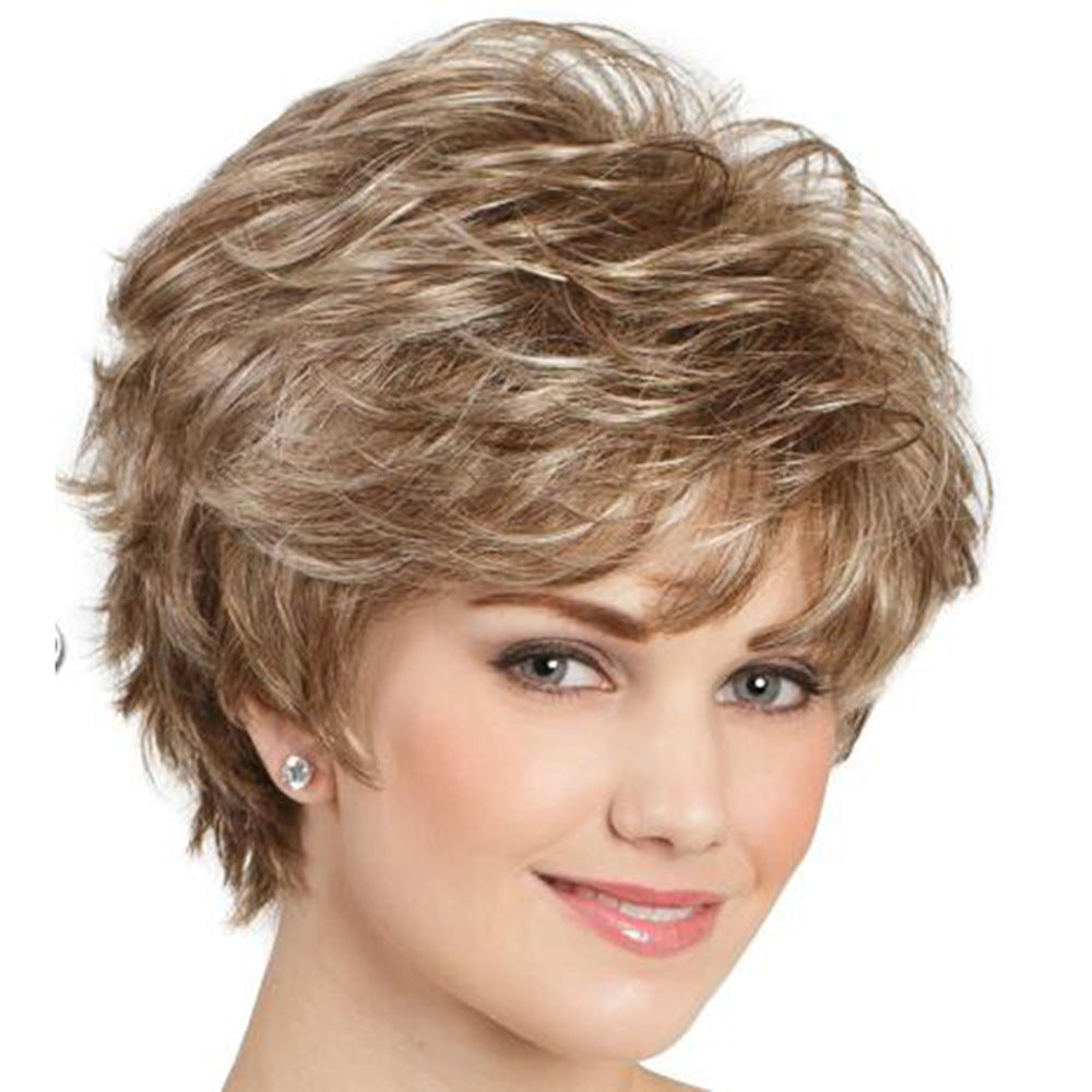Elegant Glamorous Fashion Fluffy Chemical Fiber Wig Short Straight Hair