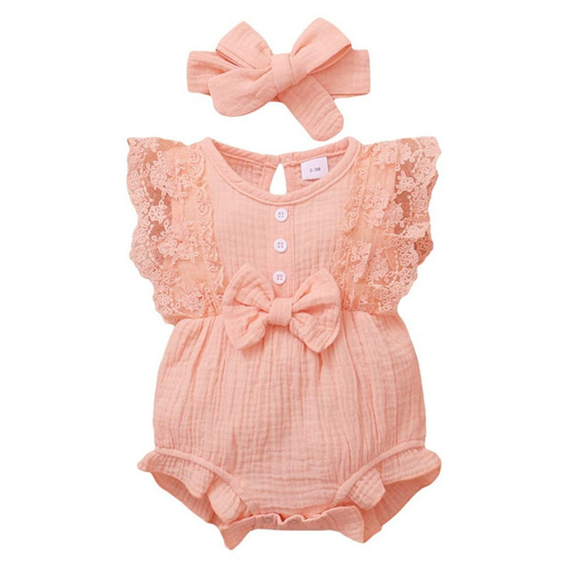 Candy Color Lace Rompers Princess Dress Jumpsuit, Climbing Suit