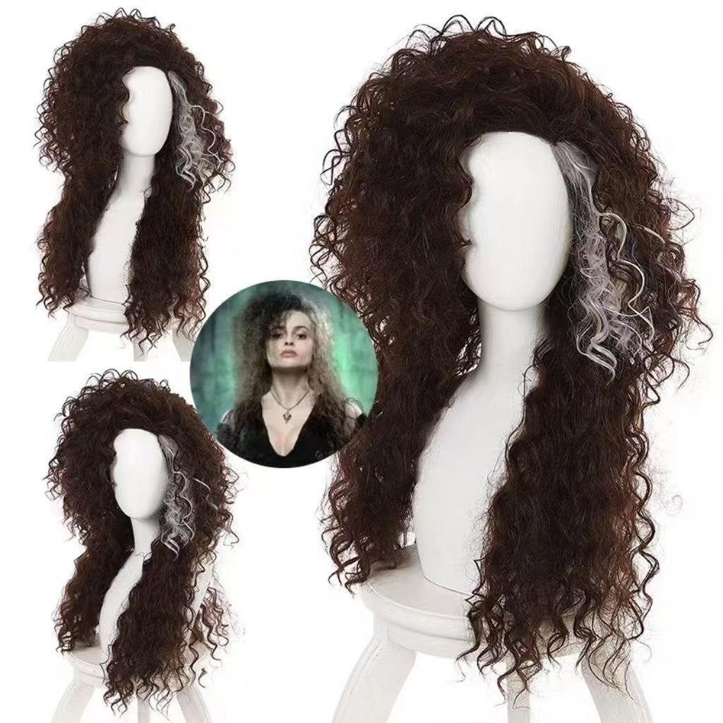 Creative Mid-length Curly Hair Harry Ranch Cos Wig