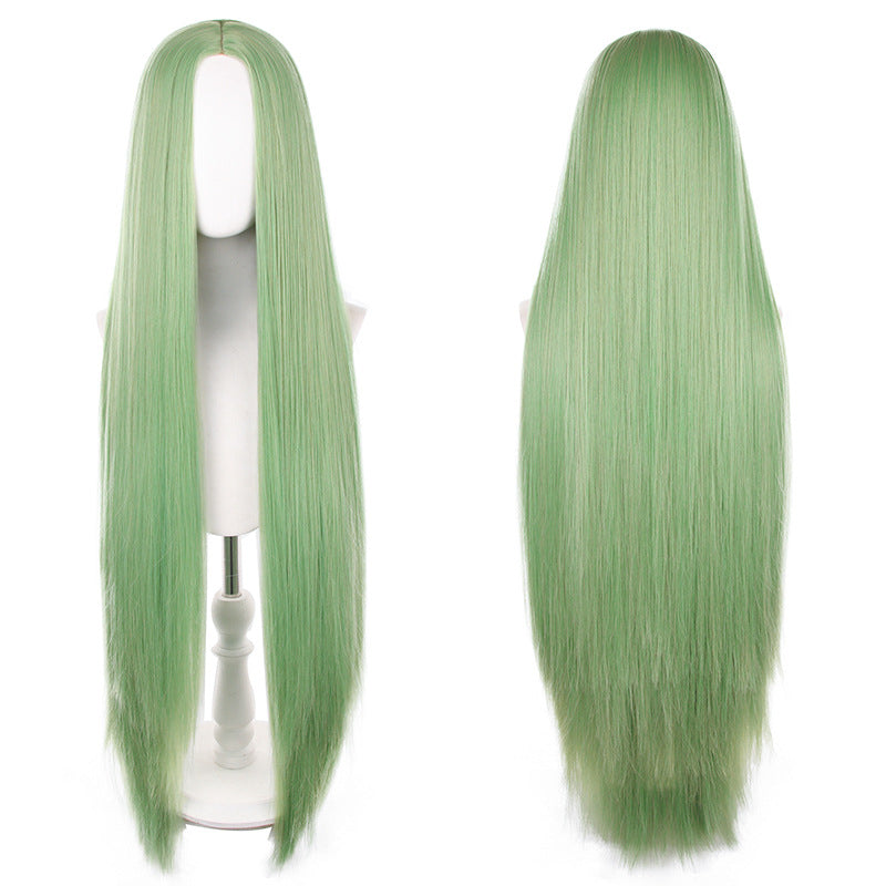 Mid-length Universal Long Straight Scalp Style Cos Wig