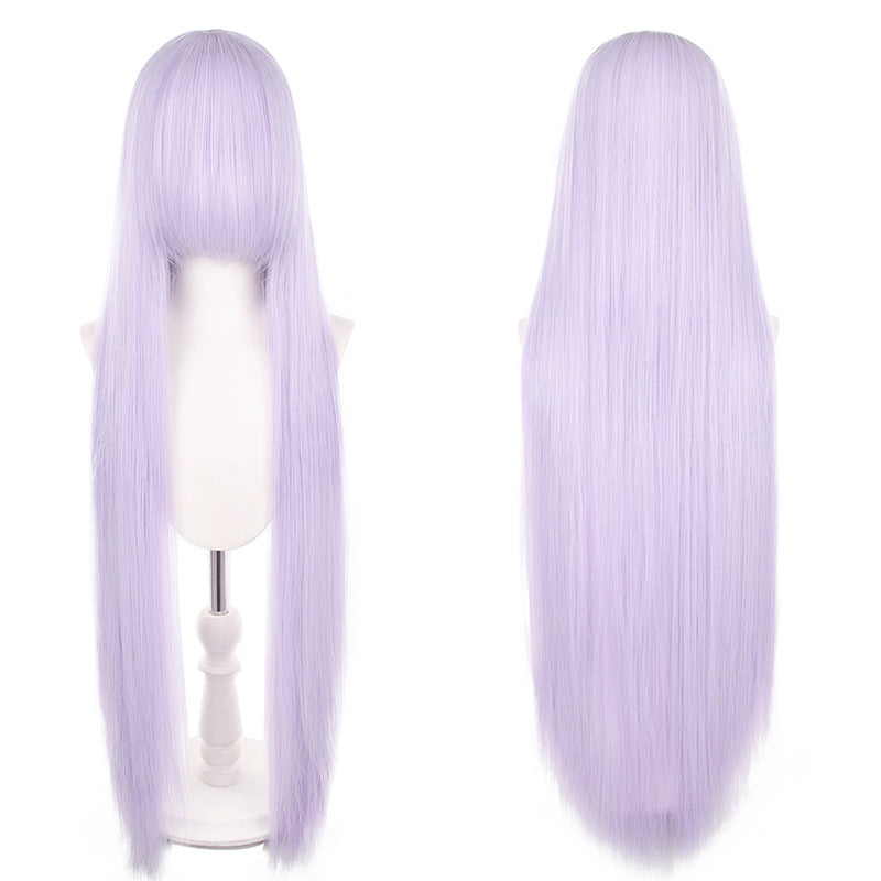 Mao Style Universal Scalp Head Long Bangs Cos Wig