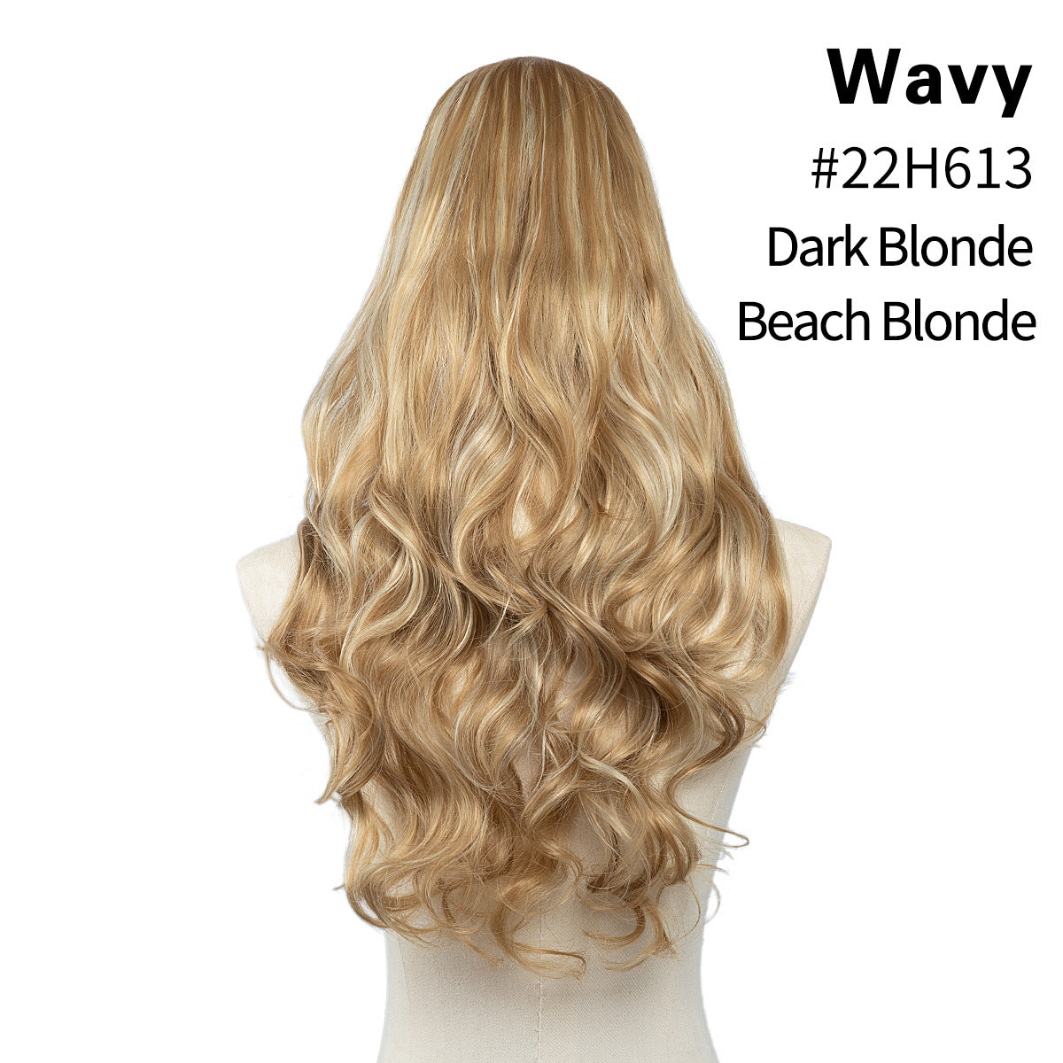 U-shaped Half Headgear Set Long Curly Hair Wig