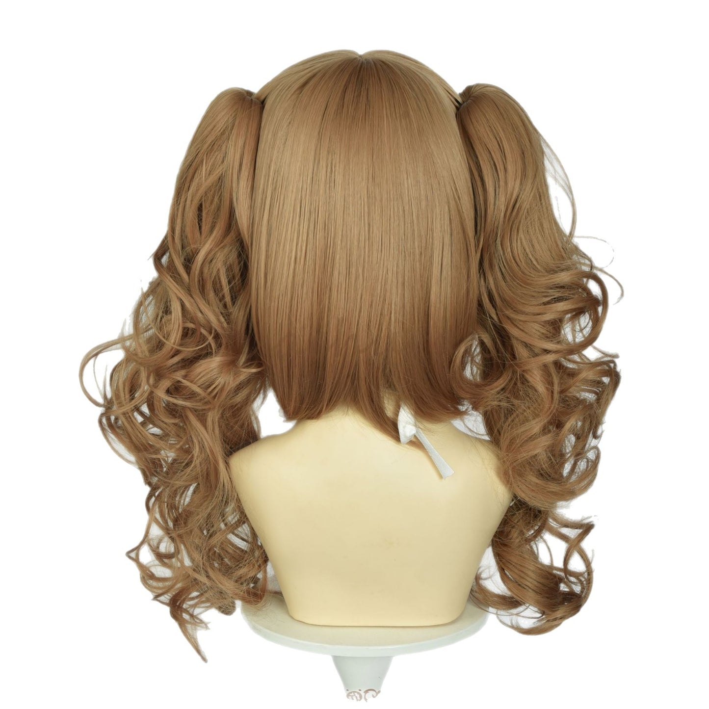 Dark Brown Elegant Vintage Roman Curl Ponytail Pairs Of Fiber Cos Wig