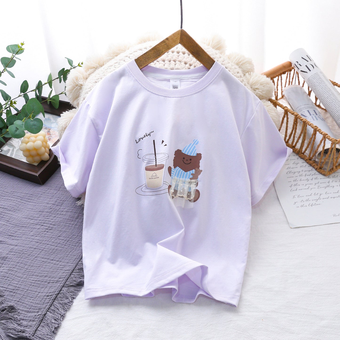 Children's Summer Short-sleeved Cartoon Round Neck Half Sleeve Children's T-shirt