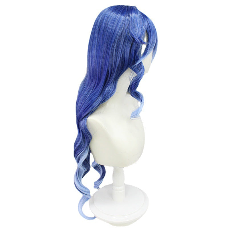 Gradient Color Long Curly Hair Double Cos Wig