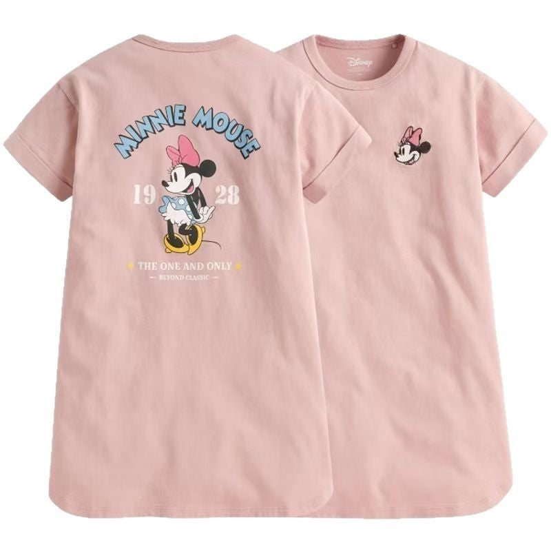 Women's Line Skirt Purified Cotton Thin Short Children's Dress