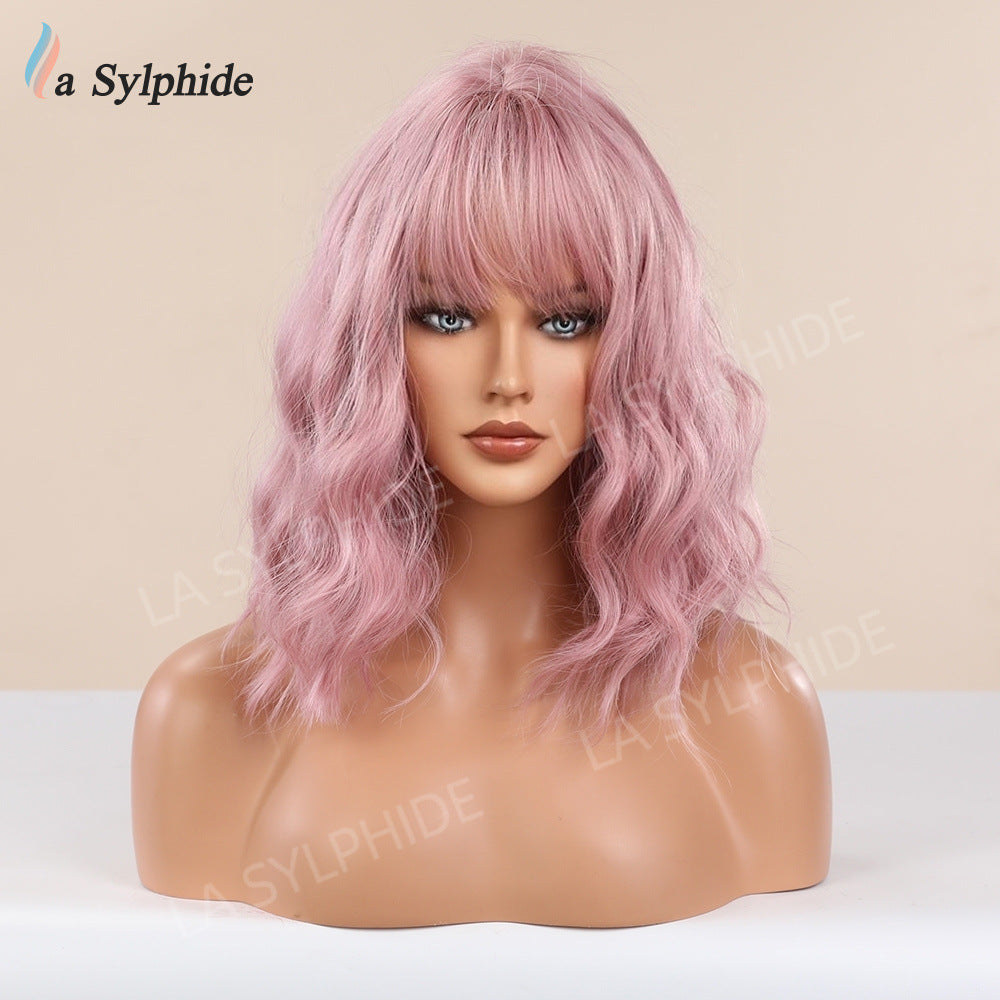 High Skull Top Best-selling Female Straight Bangs Short Wig Long Curls