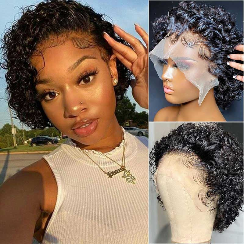 Durable Beautiful Charming Elf Head Cover Wig Short Curly Hair